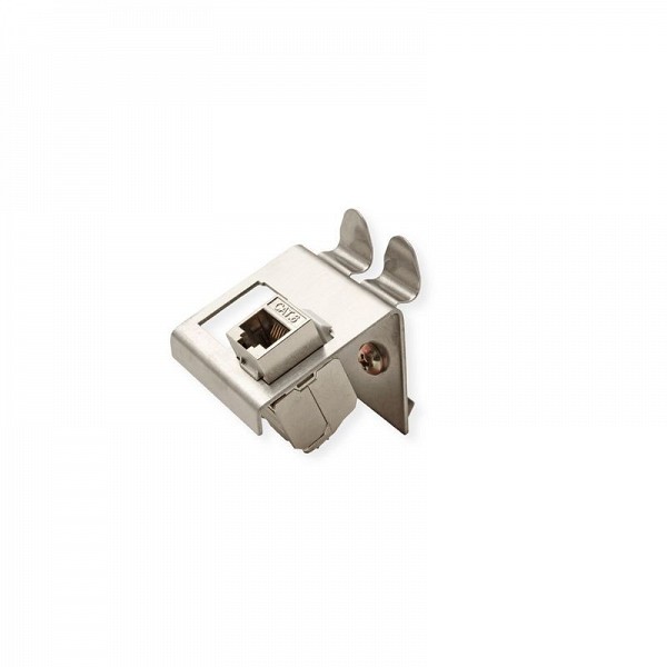 Roline DIN Rail Adapter, empty, double for 2x Keystones - 21.13.1308