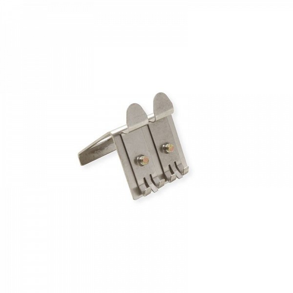 Roline DIN Rail Adapter, empty, double for 2x Keystones - 21.13.1308