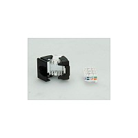Value Keystone Jack Cat.6 (Class E) RJ-45 UTP 180° tool-free white - 26.99.0363