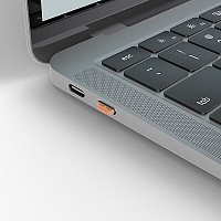 Lindy USB Type C Port Blockers (Without Key) - Pack of 10 Orange - 40440