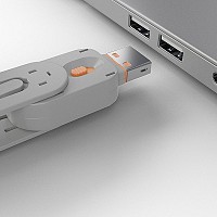 Lindy USB Port Blocker - Pack of 4 Colour Orange - 40453