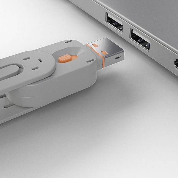 Lindy USB Port Blocker - Pack of 4 Colour Orange - 40453