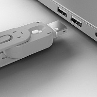 Lindy USB Port Blocker - Pack of 4, Colour Code: White - 40454