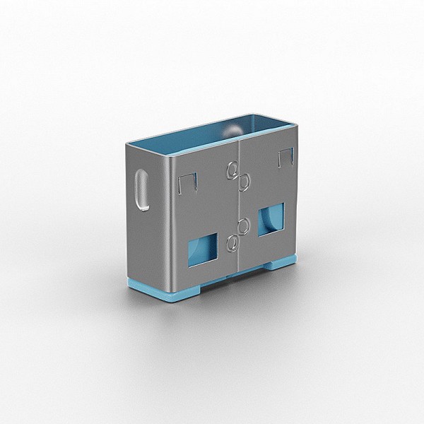Lindy Port Blocker USB  (without key) Pack of 10 blue 40462