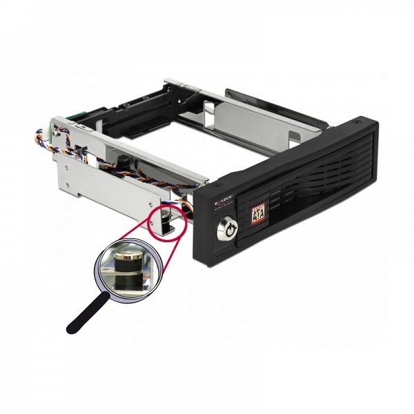 Delock 5.25″ Mobile Rack for 1 x 3.5″ SATA HDD 47191