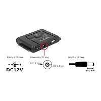 DELOCK USB 3.0 ADAPTER  ΓΙΑ  25/35 IDE and SATA HDD WITH backup function 61486