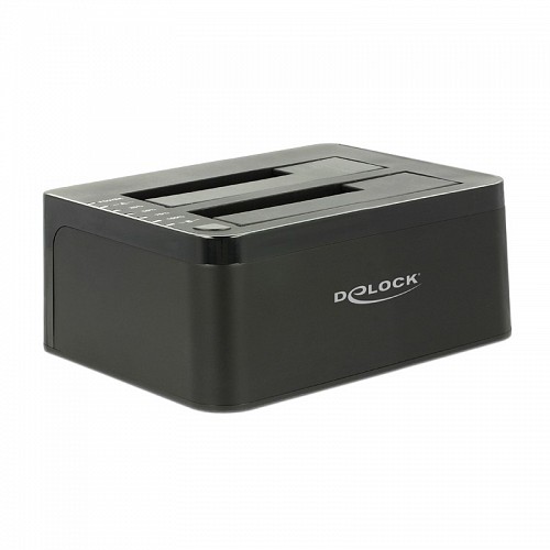 DELOCK SATA STATION 2.5+3.5 USB 3.0 2xHDD Clone Function 62661