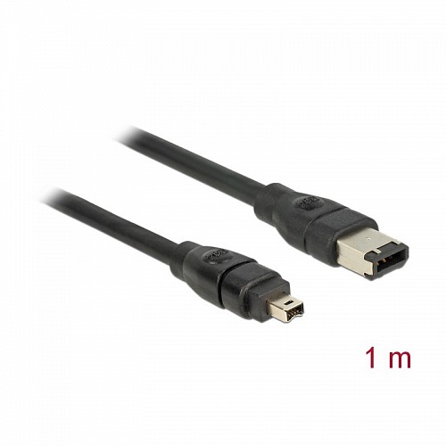 DELOCK FIREWIRE CABLE  4pin σε 6pin 1m 82576
