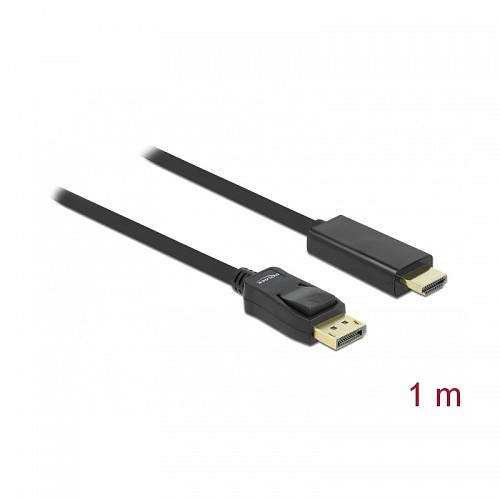DELOCK ΚΑΛΩΔΙΟ DISPLAY PORT M/HDMI M 1m 82586