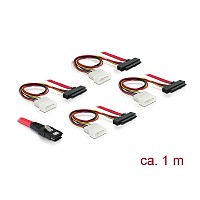 DELOCK SAS SFF 8087 36pin / 4xSFF 8482 29pin 1m 83146