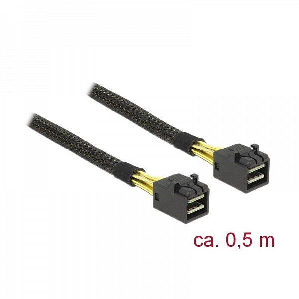 DELOCK SAS ΚΑΛ.mini SFF 8643 / mini SAS SFF 8643 0.5m 83386