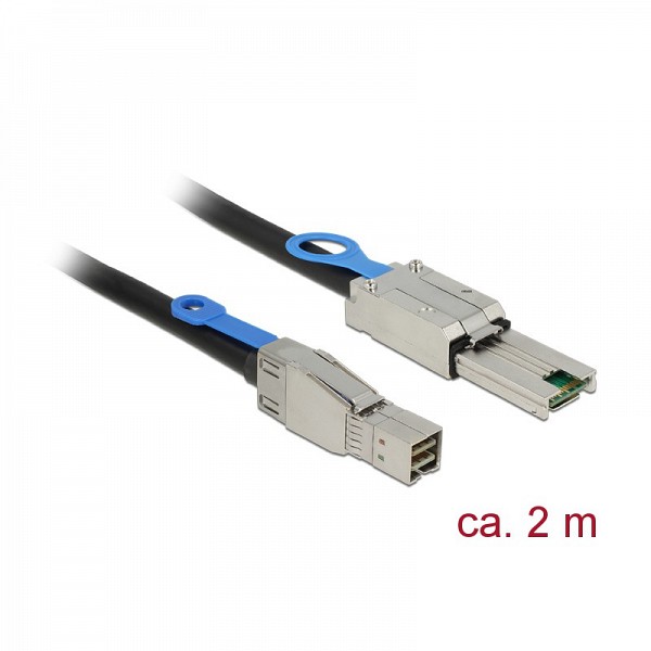 DELOCK SAS SFF 8644 miniHD / SFF 8088 26pin 2m 83572