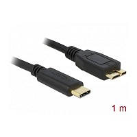 DELOCK USB CABLE Type-C male 10 Gbps (USB 3.1 Gen 2) to USB Micro-B male 1 m 83677