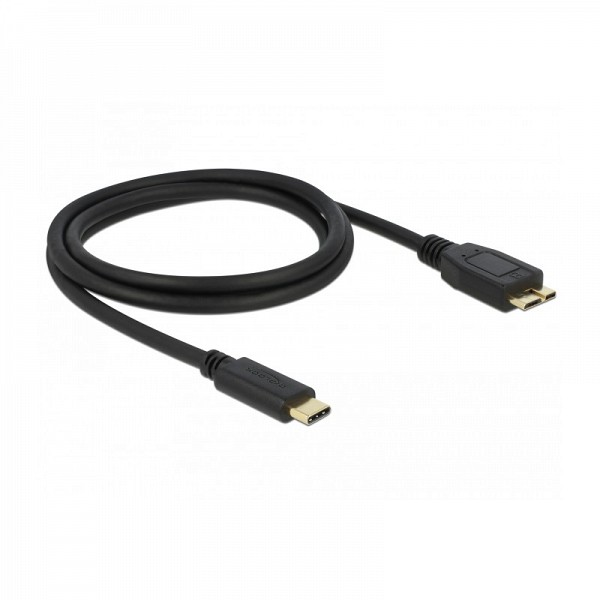 DELOCK USB CABLE Type-C male 10 Gbps (USB 3.1 Gen 2) to USB Micro-B male 1 m 83677