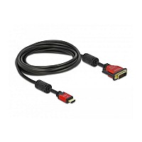 DELOCK καλώδιο HDMI σε DVI 5m GOLD PLATED 84344