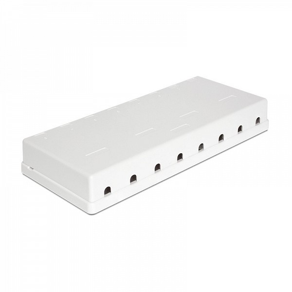 DELOCK Keystone Surface Mounted Box 8 Port 86209
