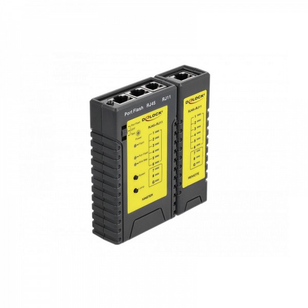 Delock Cable Tester RJ45 / RJ12 + Portfinder - 86407