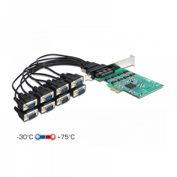 DELOCK PCI EXPRESS SERIAL 8 PORT+ LOW PROFILE 89336