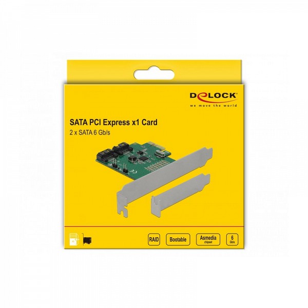 DELOCK PCI EX controller 2port int SATA 6 Gb/s RAID 90392