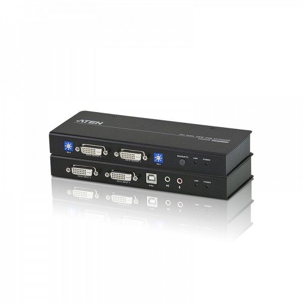 Aten CONSOLE EXTENDER DVI dual view with audio(60 μετρα) CE604