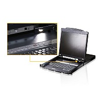 Aten KVM CONSOLE 16 PORT 17 LCD LED Dual Rail CL5816N
