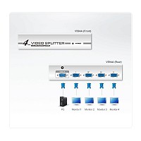 Aten SPLITTER VGA 4 PORT 350MHz VS94A