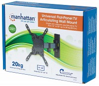 Manhattan Βραχίονας Τοίχου Οθόνης 20Kgr 13 To 42 Μαύρο 461399