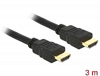 Delock Καλώδιο High Speed HDMI με Ethernet – Αρσενικό HDMI A > Αρσενικό HDMI A 4K 3m 84408