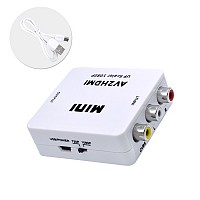 ΜΕΤΑΤΡΟΠΕΑΣ 3 RCA θηλυκά σε HDMI (A) θηλυκό 720p/1080p AV2HDMI
