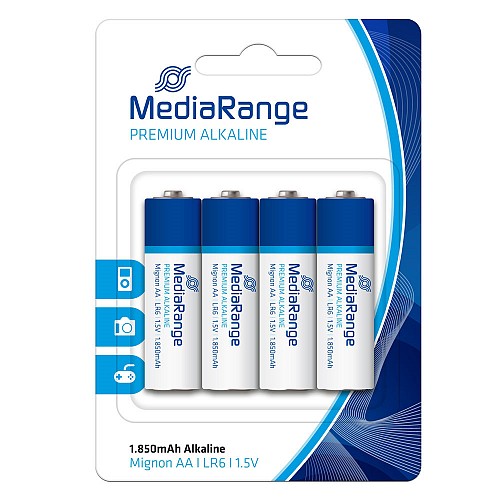 MediaRange Αλκαλική Μπαταρία Premium AA 1.5V (LR6) (4 Pack) (MRBAT104)