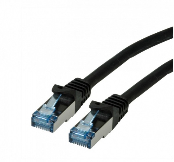 ROLINE S/FTP Patch Cord Cat.6A Component Level LSOH black 1m 21.15.2851