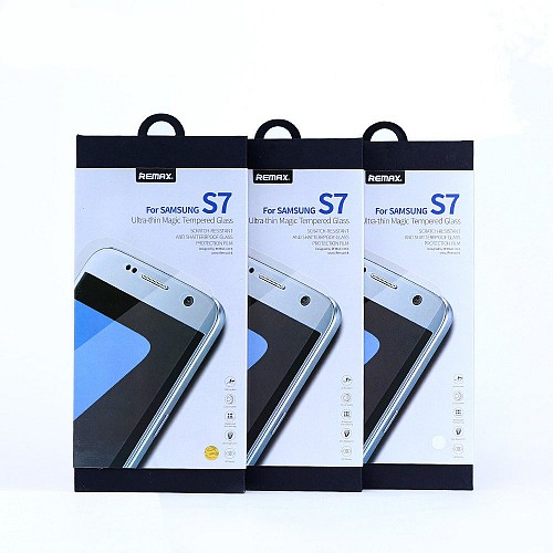Remax Glass Protector Full 3D For Samsung Galaxy S7 Edge 0.3mm Black 52223