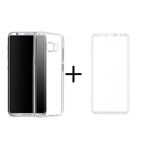 Remax Crystal 3D Προστατευτικό Γυαλί + Θήκη για Samsung Galaxy S8 Λευκό 52302