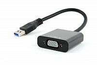 Cablexpert USB3 to VGA Video Adapter Black Blister AB-U3M-VGAF-01