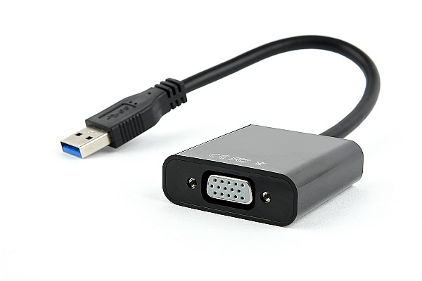 Cablexpert USB3 to VGA Video Adapter Black Blister AB-U3M-VGAF-01