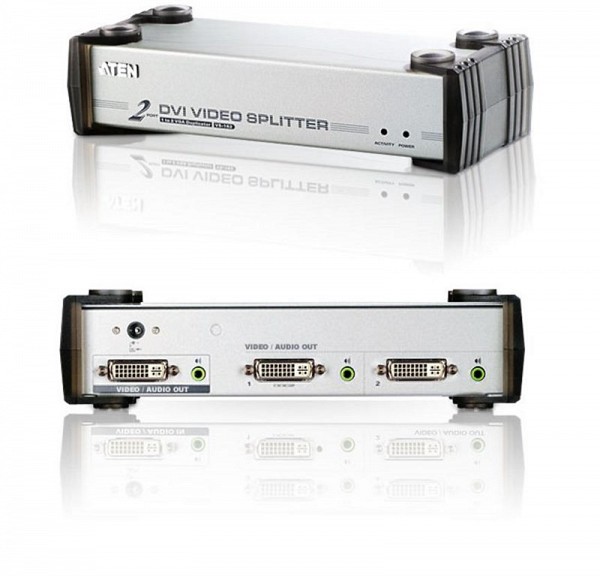 Aten 2-Port DVI Video/Audio Splitter VS162