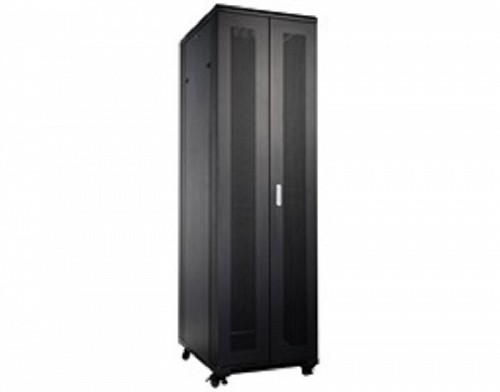 Safewell® Επιδαπέδια Καμπίνα RACK 42U Π80/Β100 Μαύρη 800kg ΔΙΑΤΡΗΤΗ ΠΡΟΣΘΙΑ ΠΟΡΤΑ SNB8142IK