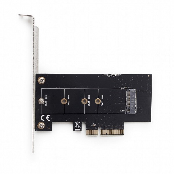 Gembird M.2 SSD adapter PCI-Express add-on card with extra low-profile bracket PEX-M2-01