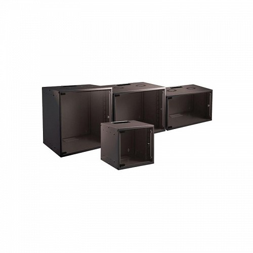 EFB 9U 19″ Wall Mount Rack Cabinet Black 60cm Black WGB-1909TS.60