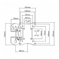 BRATECK Βάση Οθόνης-Τηλεόρασης 13-32 MAXVESA:100 έως 30kg LCD-501N