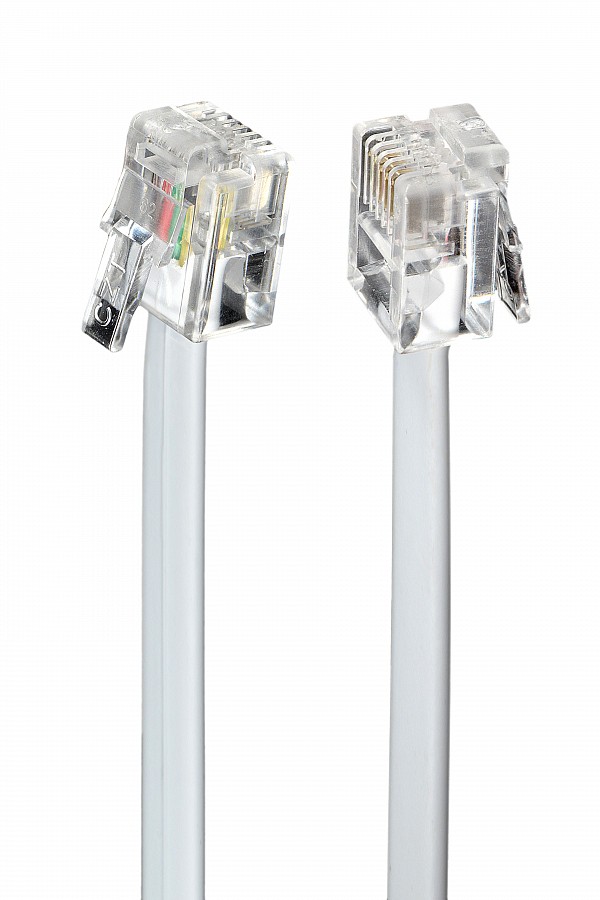 Cablexpert ΤΗΛΕΦΩΝΙΚΟ ΚΑΛΩΔΙΟ 3m ΛΕΥΚΟ TC6P4C-3M