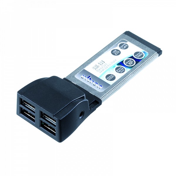 Ultron Express Card 4-Port USB 2.0 Adapter UHE-400