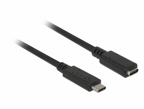 Delock Καλώδιο επέκτασης SuperSpeed USB (USB 3.1 Gen 1) USB Type-C™ αρσενικό > θηλυκής 3 A 1,0 m μαύρο - 85533