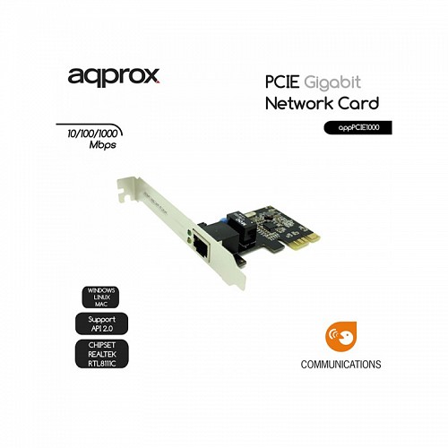 Aqprox PCI-E Gigabit Network Card APPPCIE1000