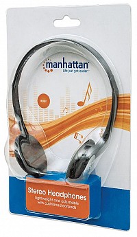 Manhattan Stereo Headphones Lightweight and adjustable with cushioned earpads 177481