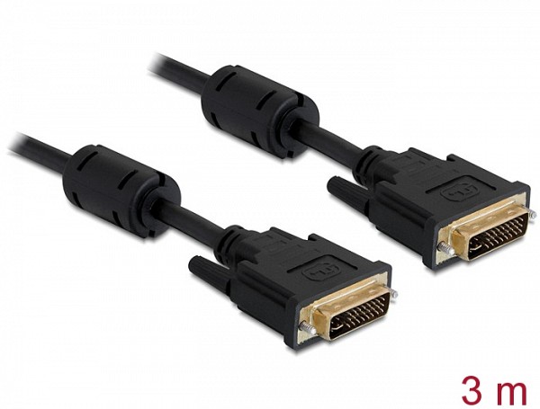 DELOCK Dvi Cable M/M 3.0M  Dvi-I 24+5