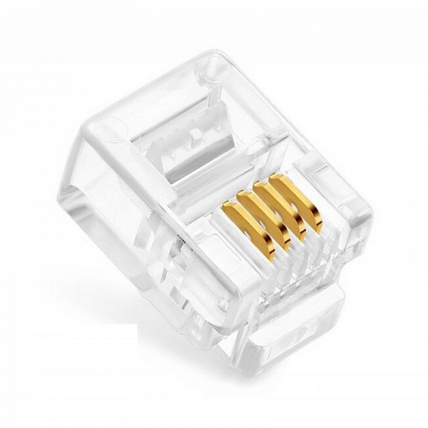 Cablexpert Modular plug (15u)100 τεμ MP-6P4C/5