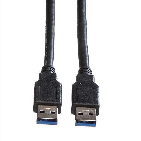 ROLINE USB 3.2 Gen 1 Cable, A - A, M/M, black, 1.8 m - 11.02.8970
