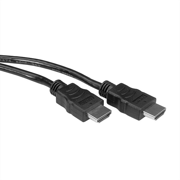 HDMI High Speed Cable with Ethernet, HDMI M - HDMI M, black, 5 m - S3674