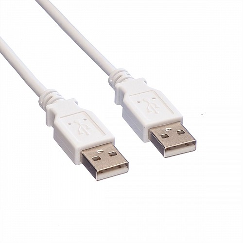 VALUE USB 2.0 Cable, A - A, M/M, white, 0.8 m - 11.99.8909